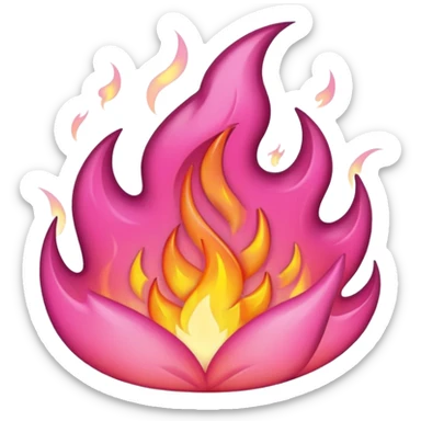 fire pink sticker