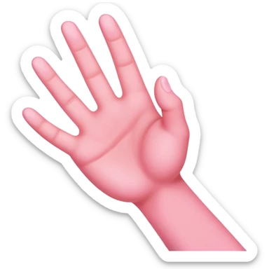 Pink location pinch  sticker