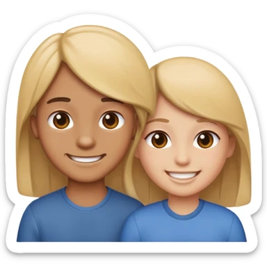 I want sister and brother emoji download  sticker