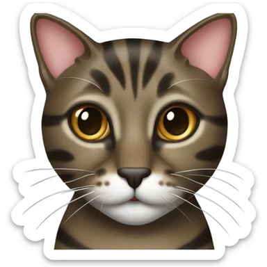 brindle (cat man) sticker