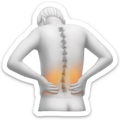 Back pain sticker