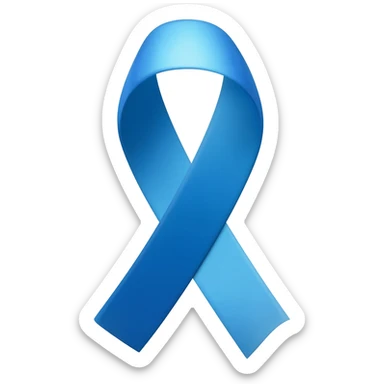 Blue ribbon sticker