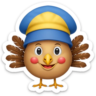 turkey ukraine flag sticker