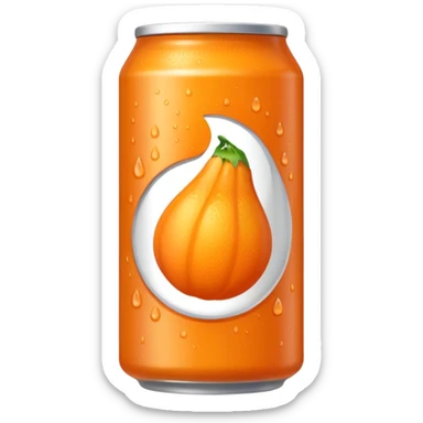 a bright orange Fenta can sticker