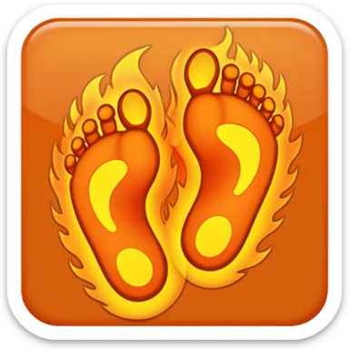 Footsteps of fire sticker