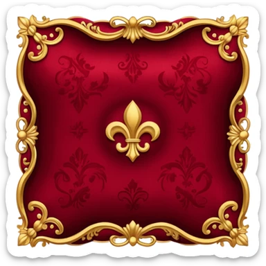 Old money vibe in dark red color sticker