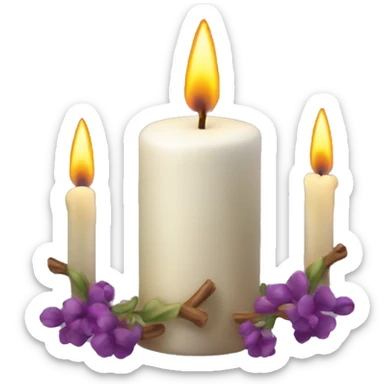 Candles aromatic sticker