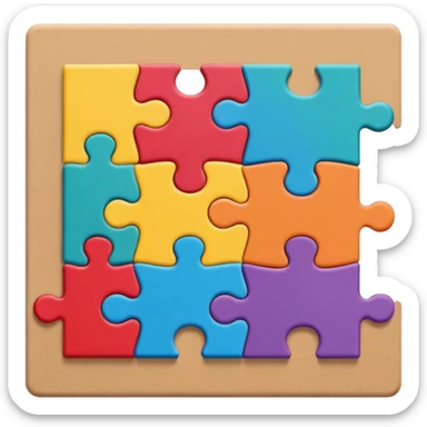 jigsaw puzzle sticker
