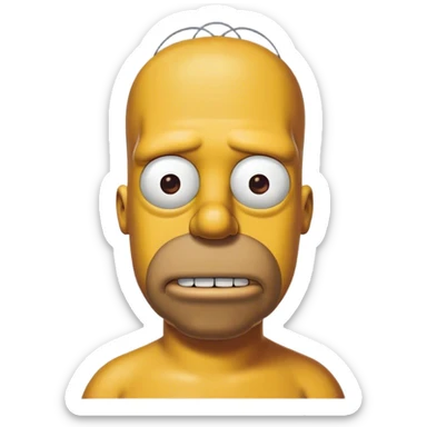Homer simson sticker