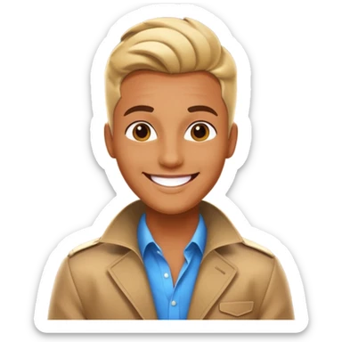 Charming, magnetic, center of attention without even trying. superstar in the spotlight
more dinamic emoji  sticker