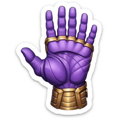 mão do thanos vingadores sticker