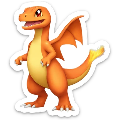  Charmander-Charmeleon-Charizard-Fakemon Full body sticker