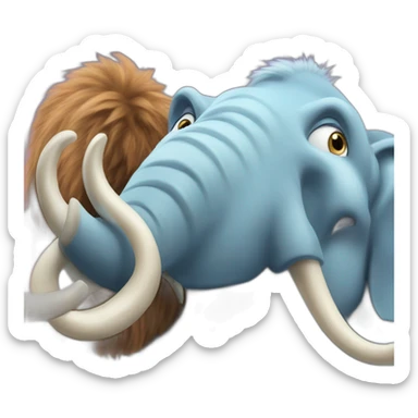 Ice age movie Peaches the mammouth sticker