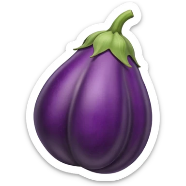 Eggplant with veins sticker