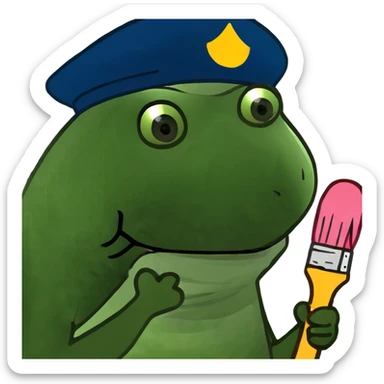 pink french spam artist sticker