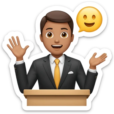 soapbox speech sticker