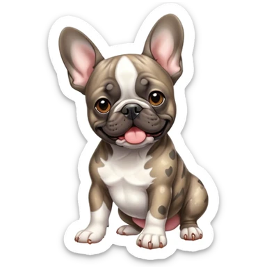 Merle French Bulldog sticker