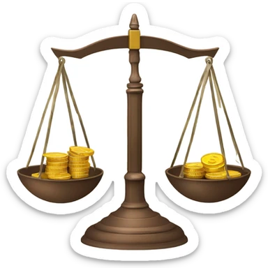 Libra  brown metal with money sticker