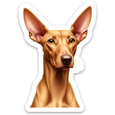 Egyptian pharaoh hound on a mountain  sticker