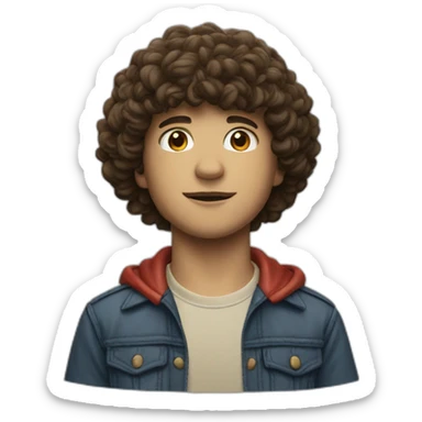 Dustin stranger things sticker