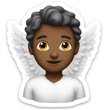 Angel with wings male sticker