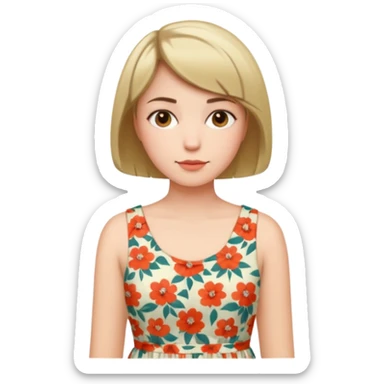 şort çiçekli sticker