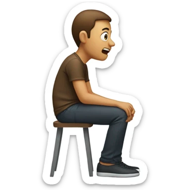 On the edge of my seat  sticker