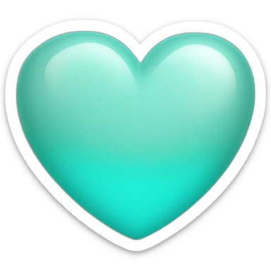 coeurs turquoise sticker