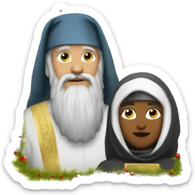 orthodox christmas sticker
