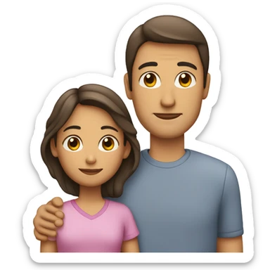 familia mujer, padre e hijo sticker