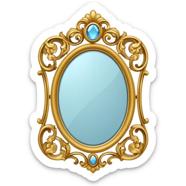 fancy mirror sticker