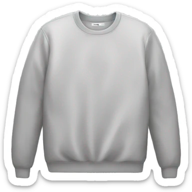 basic blank folded crewneck sticker