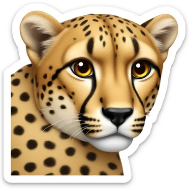 cheetah sticker