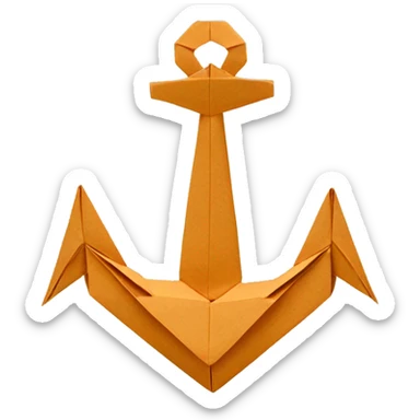 origami anchor sticker