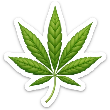 iphone emoji style joint weed sticker