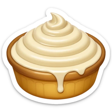 J'aimerai un emoji représentant quelque chose se crémeux sticker