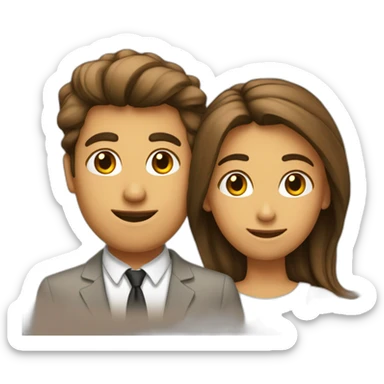 Seulement homme et femme sticker