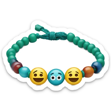 Bead friendship bracelet  sticker