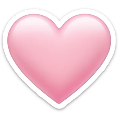 Light pink heart sticker