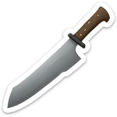 Long machete sticker