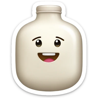 Happy hot water bottle sticker