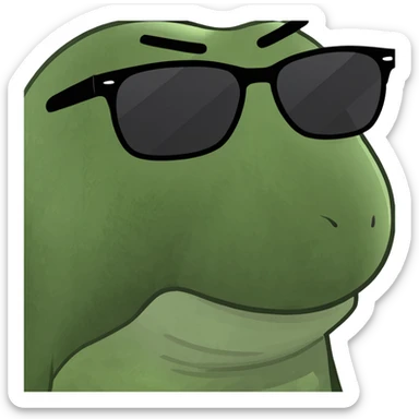 Girl with sunglasses  sticker