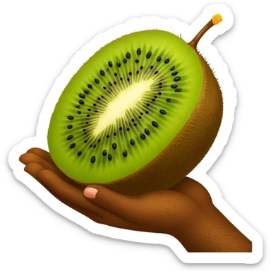 Kiwi skin hand sticker