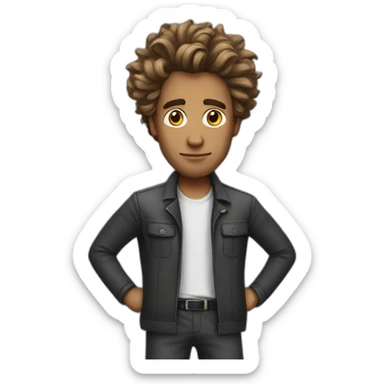 A scam artist with awful hair sticker