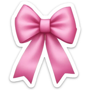 pink bow sticker