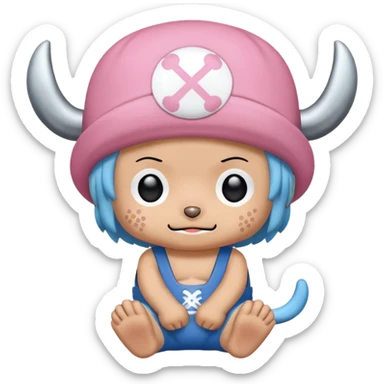  Chopper de one piece animado sticker