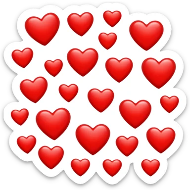 Love hearts sticker