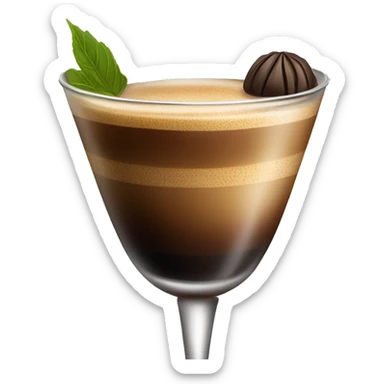 luxurious espresso martini cocktail sticker