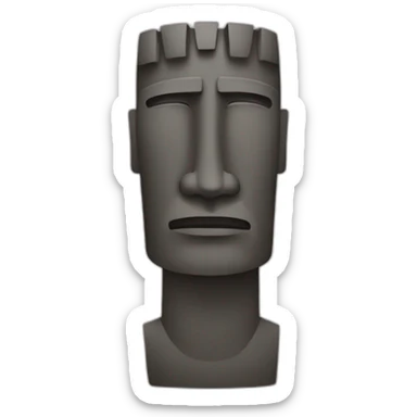 Moai gêné sticker