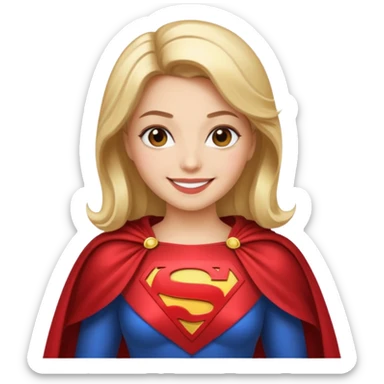 Glamour Superwoman (iphone emoji styled) sticker